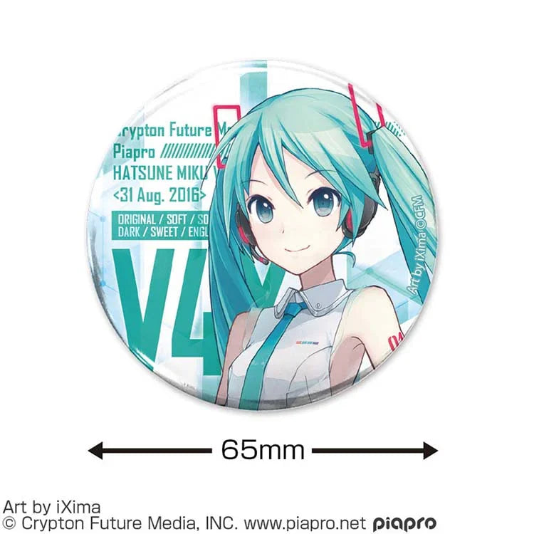 Hatsune Miku V4X 65mm tin badge official anime merchandise by Cospa