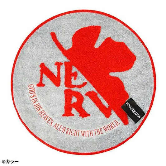 Evangelion Anime Merch - Nerv Logo Floor Mat - Doki Doki Land