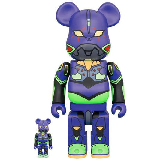 Evangelion Be@rbrick - EVA Unit 01 100% + 400% (New Paint Ver.) - Doki Doki Land