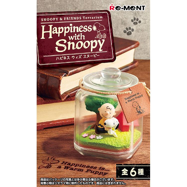 Re-Ment - Snoopy & Friends Terrarium Happiness with Snoopy